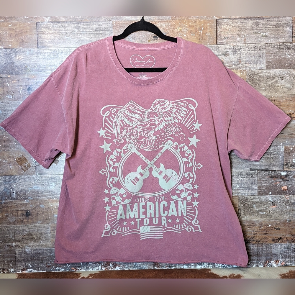 Obsessive Love Dusty Rose American Tour Short Sleeve Tee